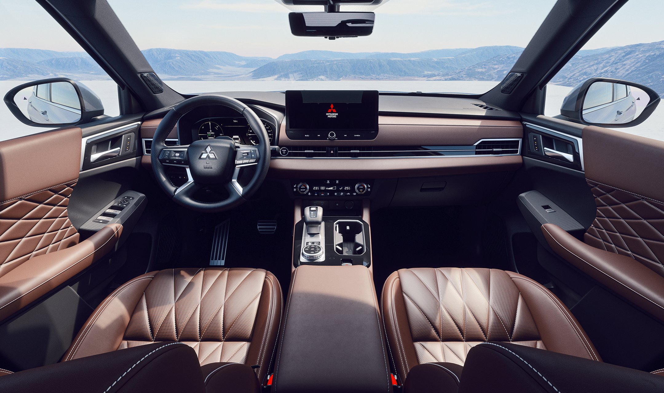 Interni di Mitsubishi Outlander PHEV