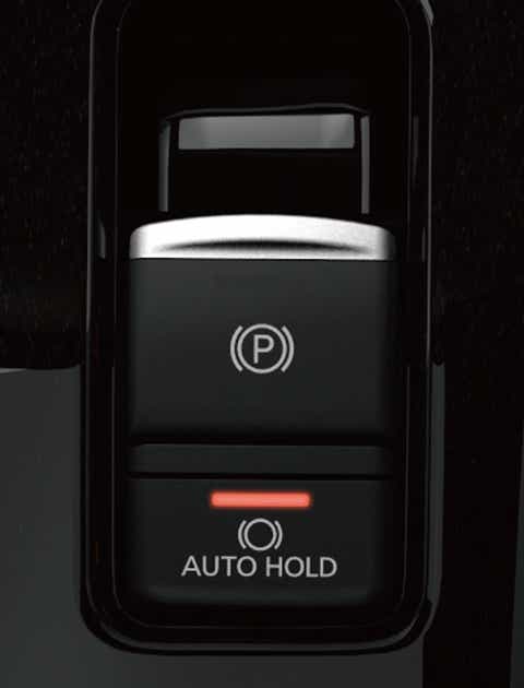 Applying the handbrake is easy